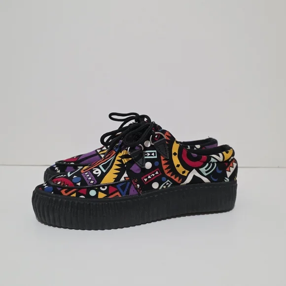 ❌️SOLD❌️BOHEMIAN CANVAS PLATFORM SNEAKERS SIZE 8.5 - Picture 3 of 8